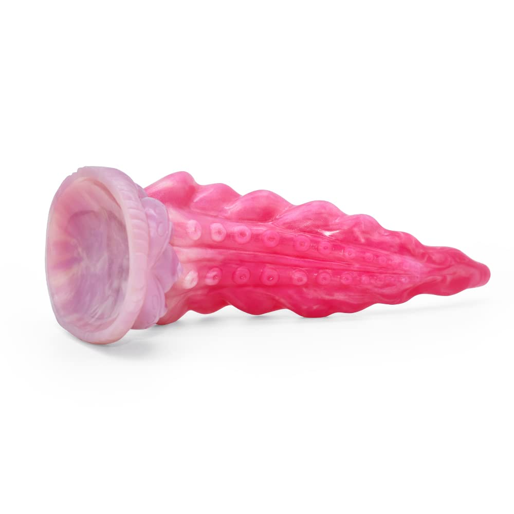 BeHorny Liquid Silicone Octopus Tentacle Dildo with Strong Suction Cup - Realistic Fantasy Sex Toy for Women & Couples - Perfect for Solo Play, BDSM, and Roleplay Scenes