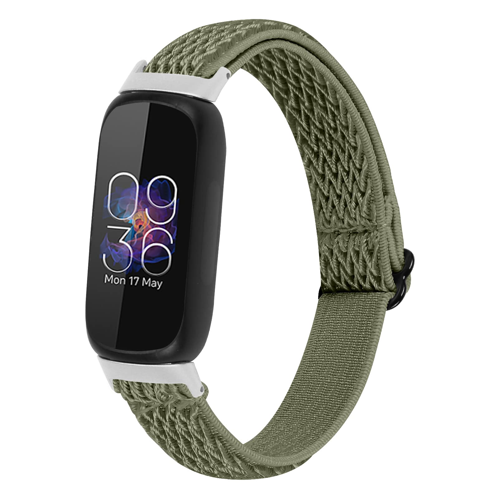 AISPORTS Adjustable Soft Stretch Braided Nylon Replacement Band for Fitbit Inspire 3 - Comfortable Solo Loop Bracelet for Women & Men - Perfect for Workouts, Running & Everyday Wear