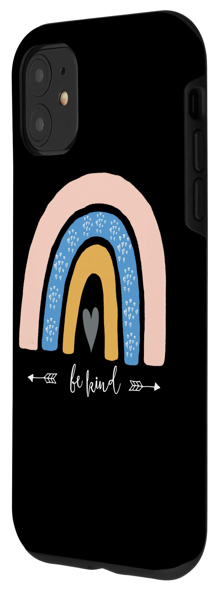 iPhone 11 Case - Be Kind Rainbow Bee Inspirational Phone Cover | Trendy Protective Case for iPhone 11 | Perfect for Everyday Use, Work & School