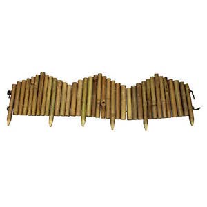 Premium Bamboo Garden Edging - Natural & Eco-Friendly Lawn Border for Landscaping | Perfect for Flower Beds, Pathways, and Yard Decoration