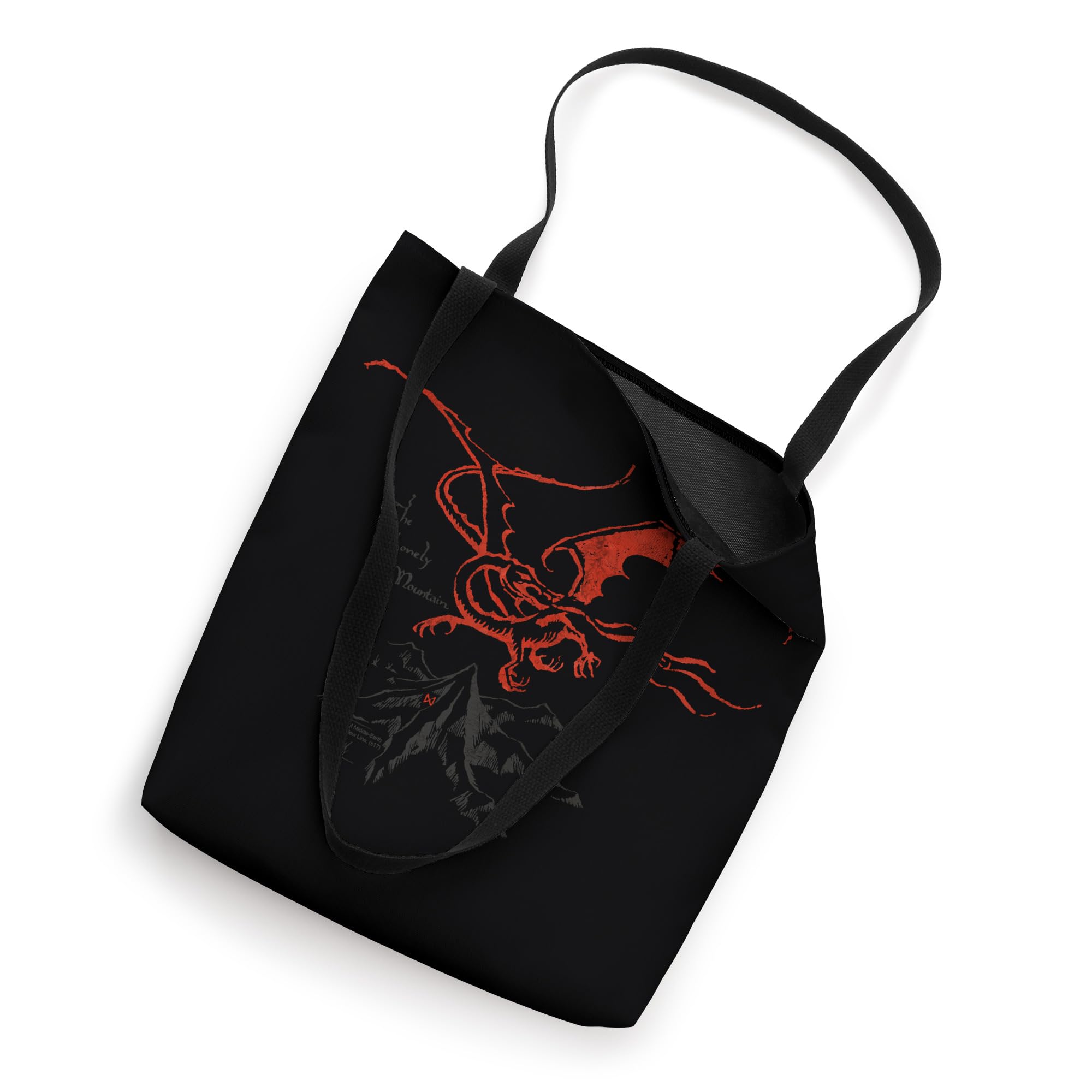 The Hobbit Smaug Tote Bag - Lord of The Rings Inspired Canvas Shopper Bag for Book Lovers & Fantasy Fans - Perfect for Bookstore Trips, Comic Con & Daily Use