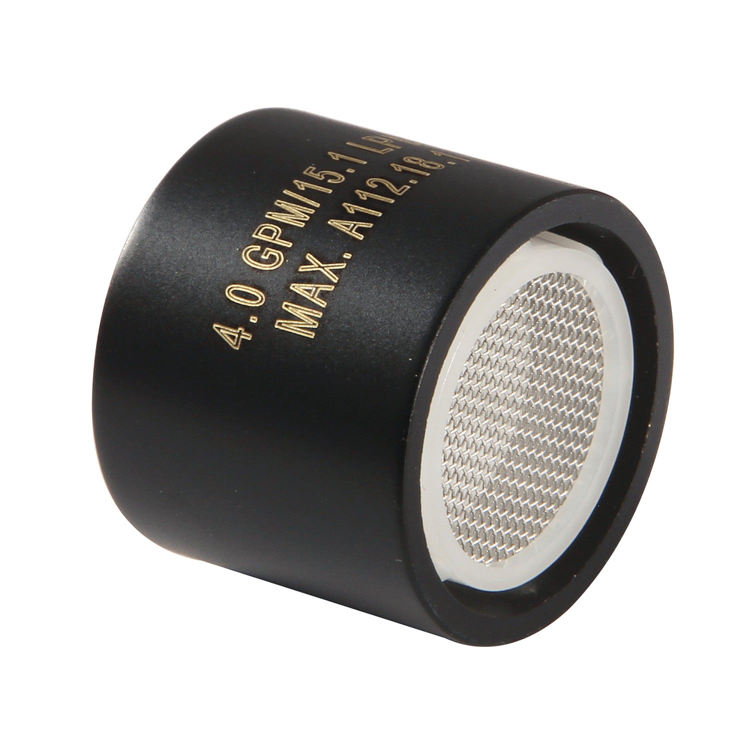 Cal Green KSSA4100 4.0 GPM Female Thread Water Saving Aerator - Matte Black Finish - Perfect for Kitchen Sink, Bathroom Faucet & Outdoor Hose Connections