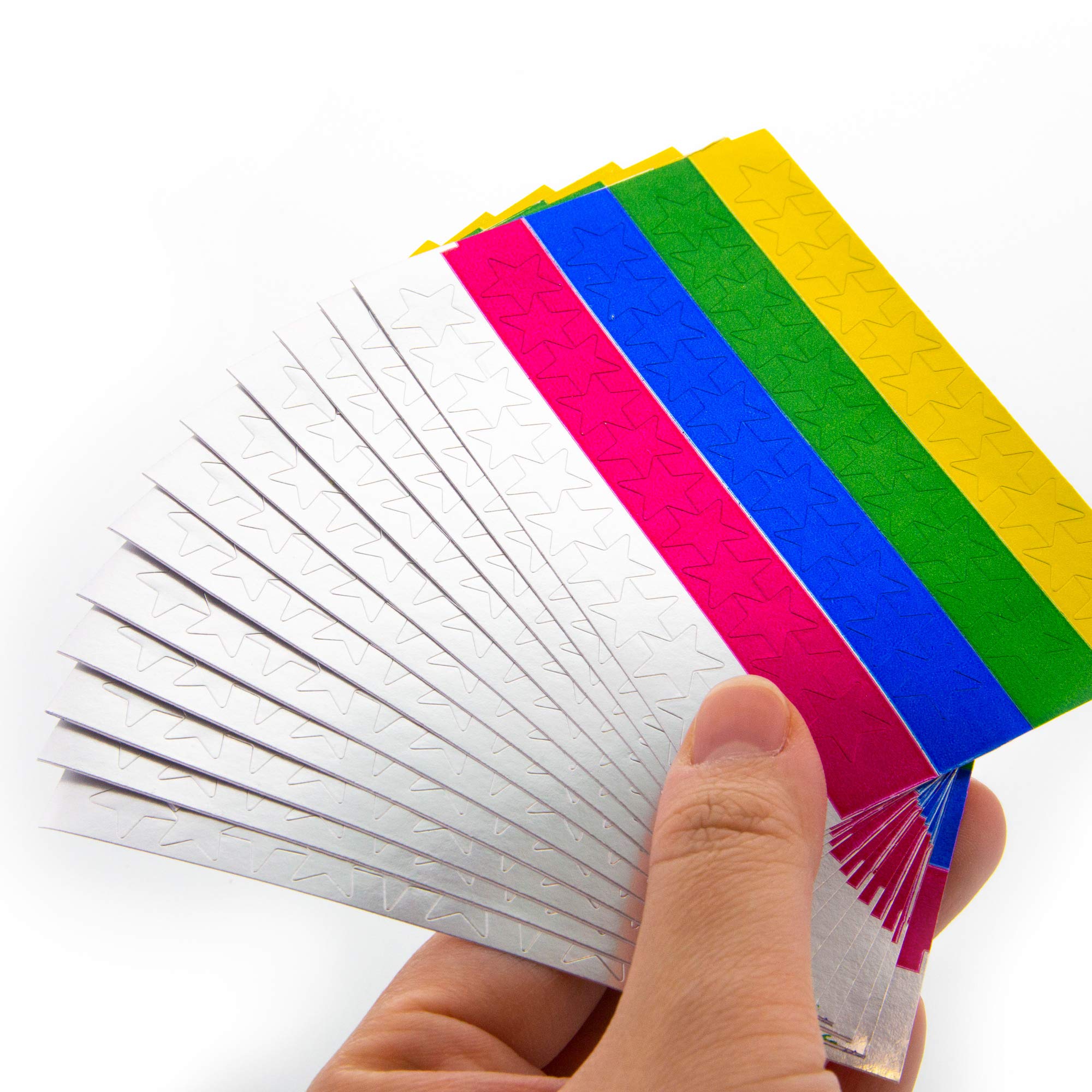BAZIC Foil Star Label Custom Stickers - 432 Color-Coding Labels per Pack (24 Packs) for Office, School & Kids Reward System | Perfect for Organizing Supplies, Classroom Management & Student Motivation
