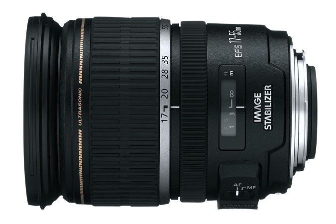 Canon EF-S 17-55mm f/2.8 IS USM Lens for DSLR Cameras - Wide to Standard Zoom with Image Stabilization & Ultrasonic Motor - Perfect for Portraits, Travel & Low Light Photography