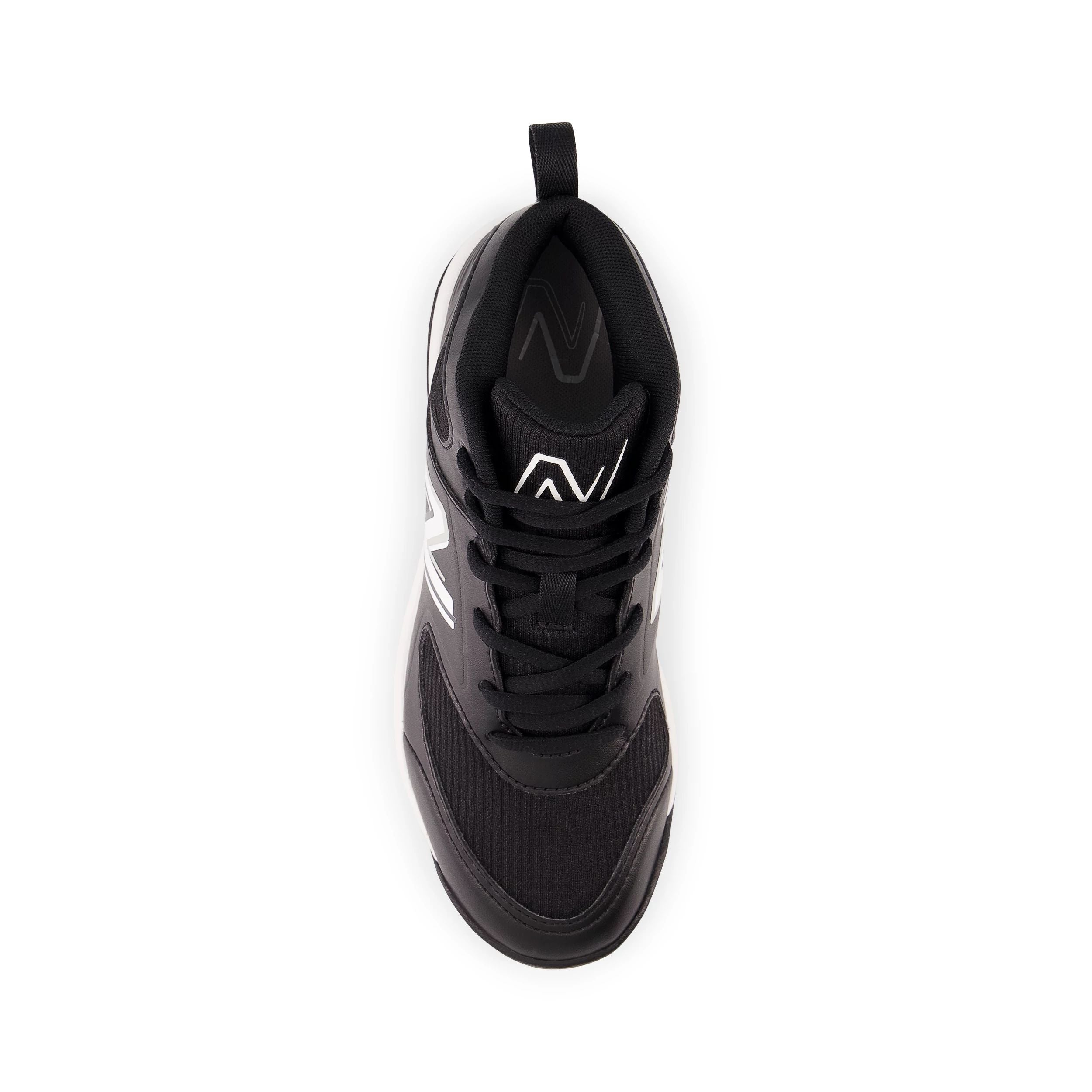 New Balance 3000v6 Black/White Youth Soccer Cleats - Lightweight Molded Cleats for Boys & Girls - Perfect for Turf & Grass Fields