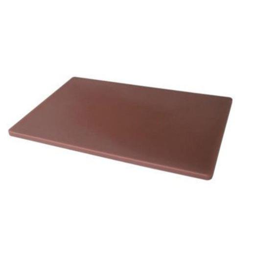 Winco 18 x 24 Inch Brown Plastic Cutting Board - Durable Kitchen Chopping Board for Meat, Vegetables & Fruits - Ideal for Home, Restaurant & Commercial Use