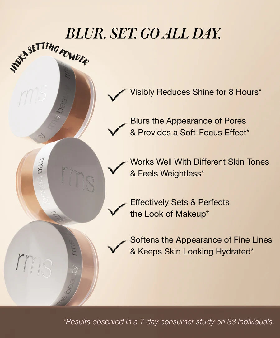 Hydra Setting Powder - Translucent Loose Powder for Makeup, Oil Control & Long-Lasting Finish | Perfect for Daily Wear, Photo Shoots & Special Events