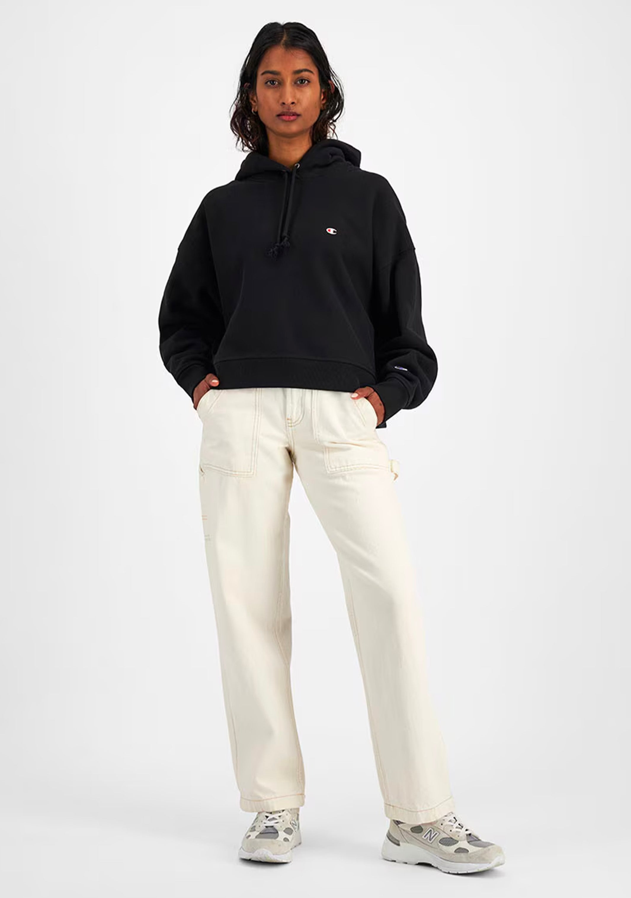 Champion Women's Reverse Weave Level Up Hoodie - Soft Fleece Pullover Sweatshirt for Casual Wear & Gym | Cozy Lounge Hoodie for Women