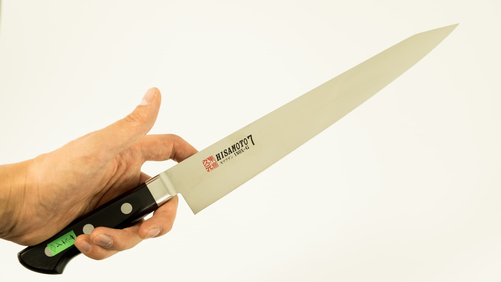 Morihei Hisamoto INOX Sujihiki 270mm Japanese Sushi Knife with Pakka Wood Handle - Perfect for Slicing Sashimi, Sushi & Raw Fish