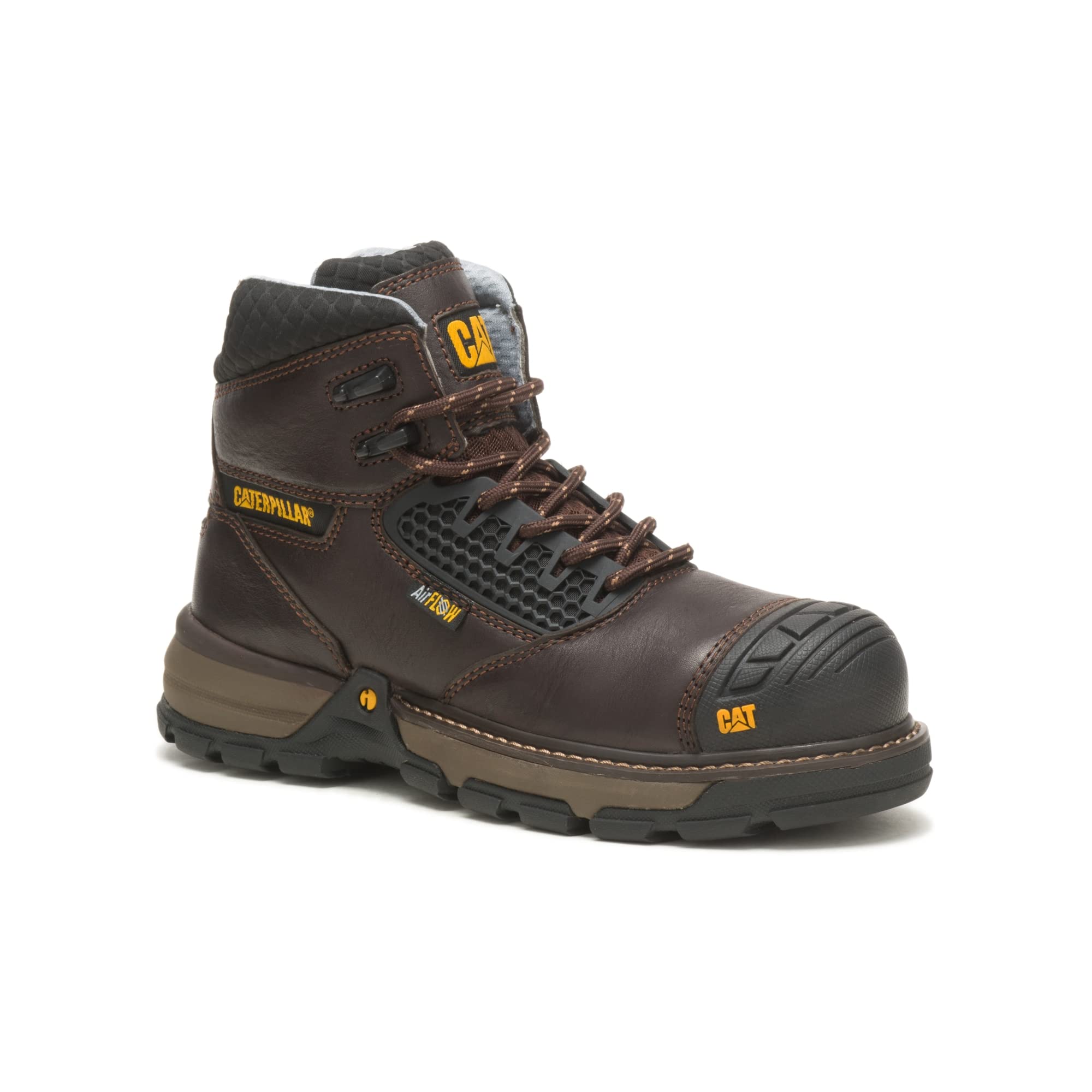 Cat Footwear Women's Excavator Superlite Cool Composite Toe Work Boots - Lightweight Safety Shoes for Construction, Warehouse & Outdoor Work