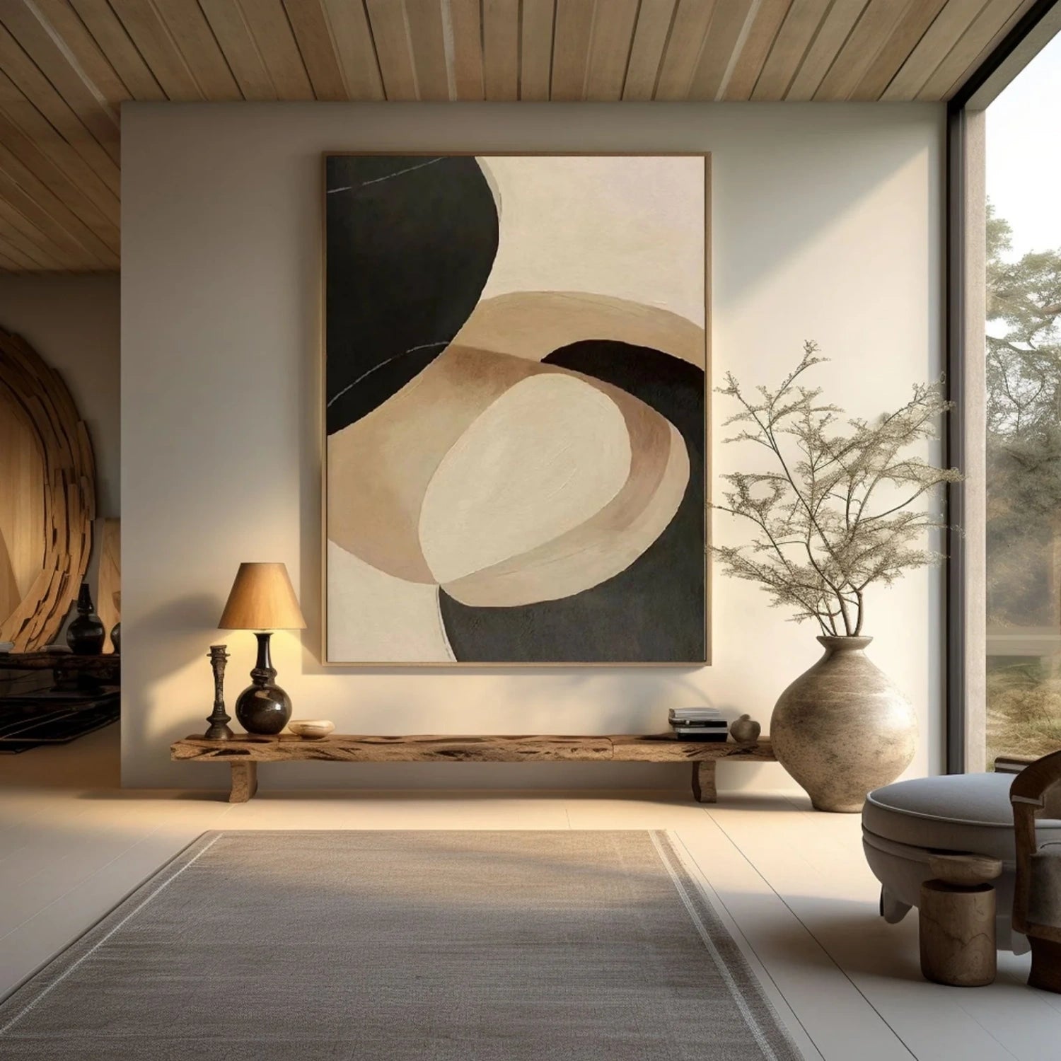 Abstract Tranquility Art Painting #WS265 - Modern Wall Decor for Living Room, Bedroom & Office - Handmade Canvas Artwork for Home & Office Decor