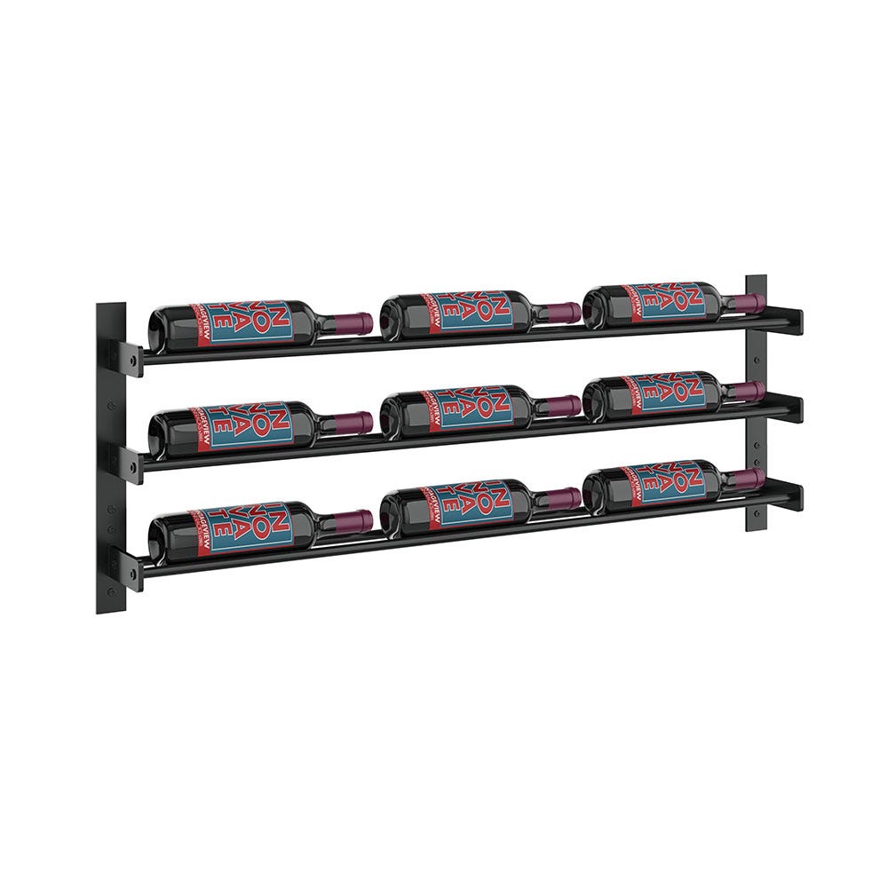 Evolution 15-Inch High 3-Tier Wall Mounted Wine Rack - Space Saving Wine Storage for Kitchen, Dining Room or Bar Display