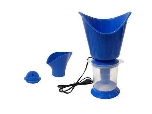 Manushya Life 3-in-1 Face, Nose & Cough Steamer - Plastic Steam Vaporizer with Nozzle Inhaler for Adults & Kids | Facial Sauna & Steamer Machine for Cold Relief, Sinus Congestion & Skincare at Home