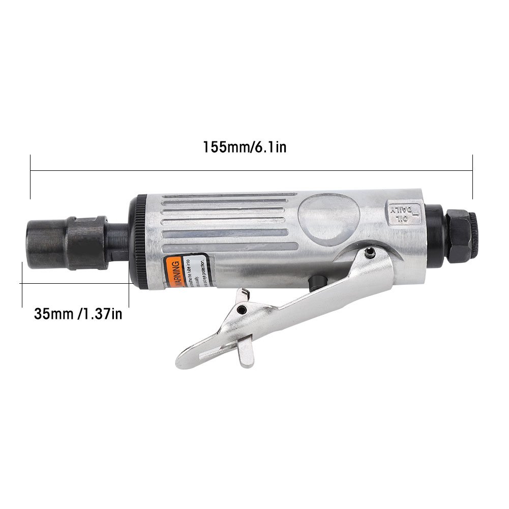 16 Pcs Air Die Grinder Kit - 25000 RPM 1/4