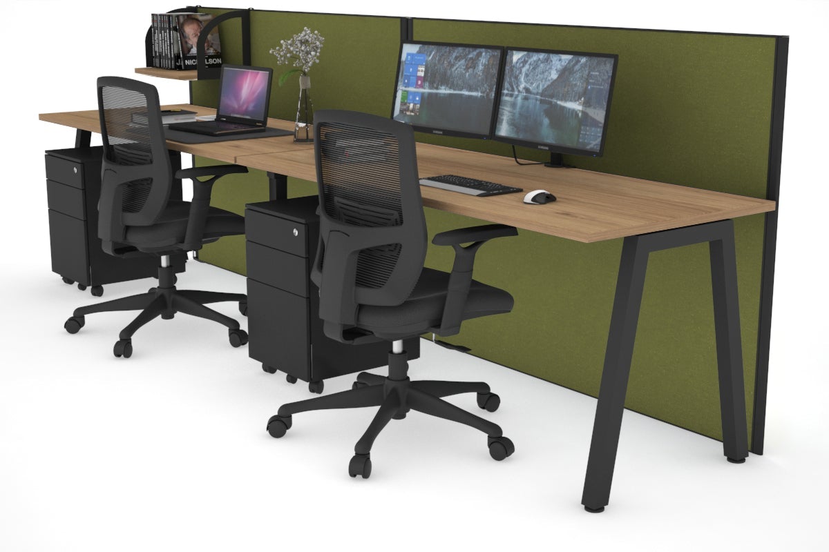 Horizon Quadro 2 Person Standing Desk | 1800L x 700W Adjustable Office Workstation | Perfect for Shared Workspaces & Collaborative Environments