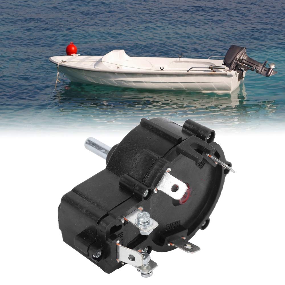 Yuehuamech 12V/24V 5-Speed Electric Trolling Motor Speed Switch - Waterproof Fishing Boat Motor Accessory for Bass Fishing & Kayak Outboard Motors
