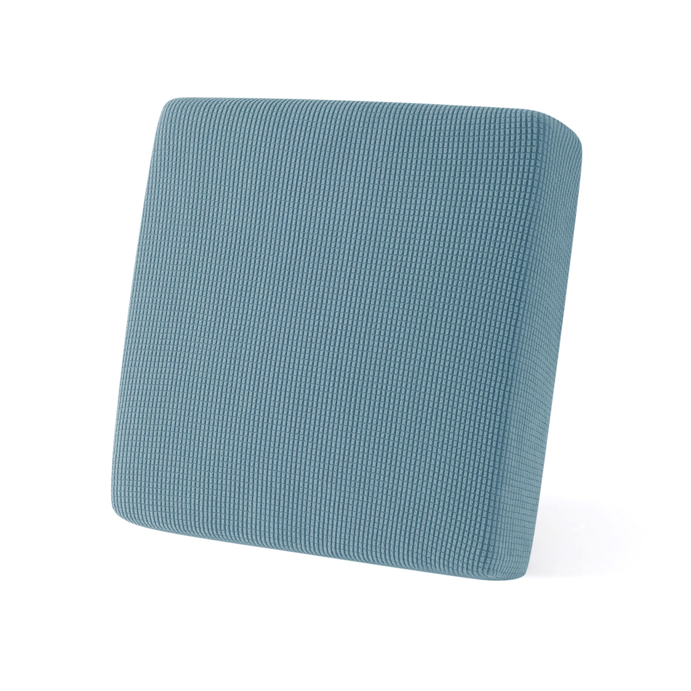 SUBRTEX Stretchable Couch Slipcover - Durable Spandex Elastic Sofa Cover for RV, Loveseat & Settee - Furniture Protector & Replacement (Steel Blue, Small) - Perfect for Living Room, Home Theater & Guest House Decor