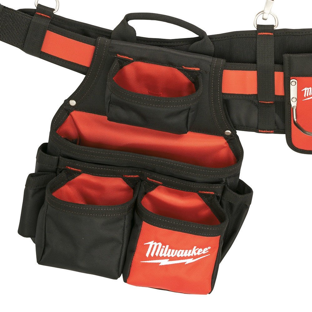 Milwaukee 48-22-8120 Heavy Duty Contractor Work Belt with Suspension Rig - Comfortable Tool Belt for Construction, Carpentry & Home Improvement Projects