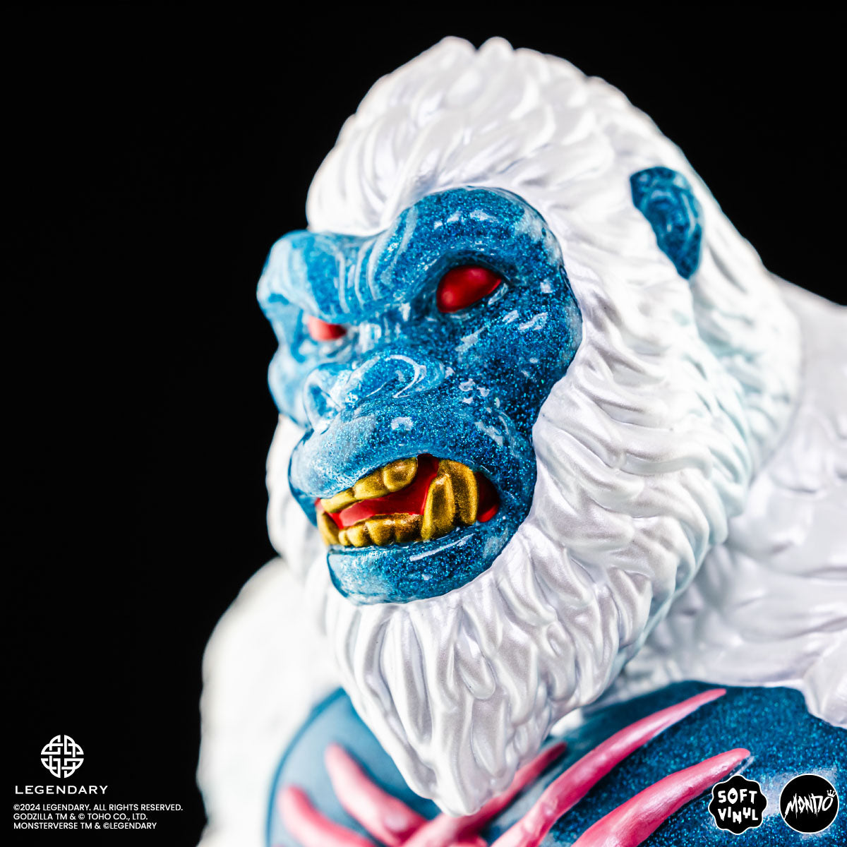 Godzilla x Kong: The New Empire Kong Soft Vinyl Figure - Primal Frost Variant Collectible Toy for Movie Fans & Pop Culture Enthusiasts | Perfect for Display, Gifts, and Anime Collections