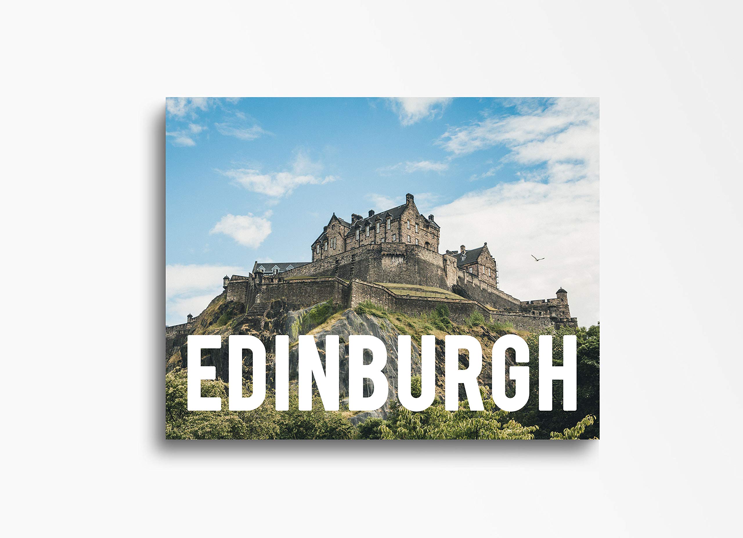 Edinburgh Skyline Canvas Wall Art - 30x40 Inch Downtown Cityscape Print - Ready to Hang Home Decor for Living Room, Bedroom, Office & Kitchen - Perfect Gift for Travel Lovers & Home Styling