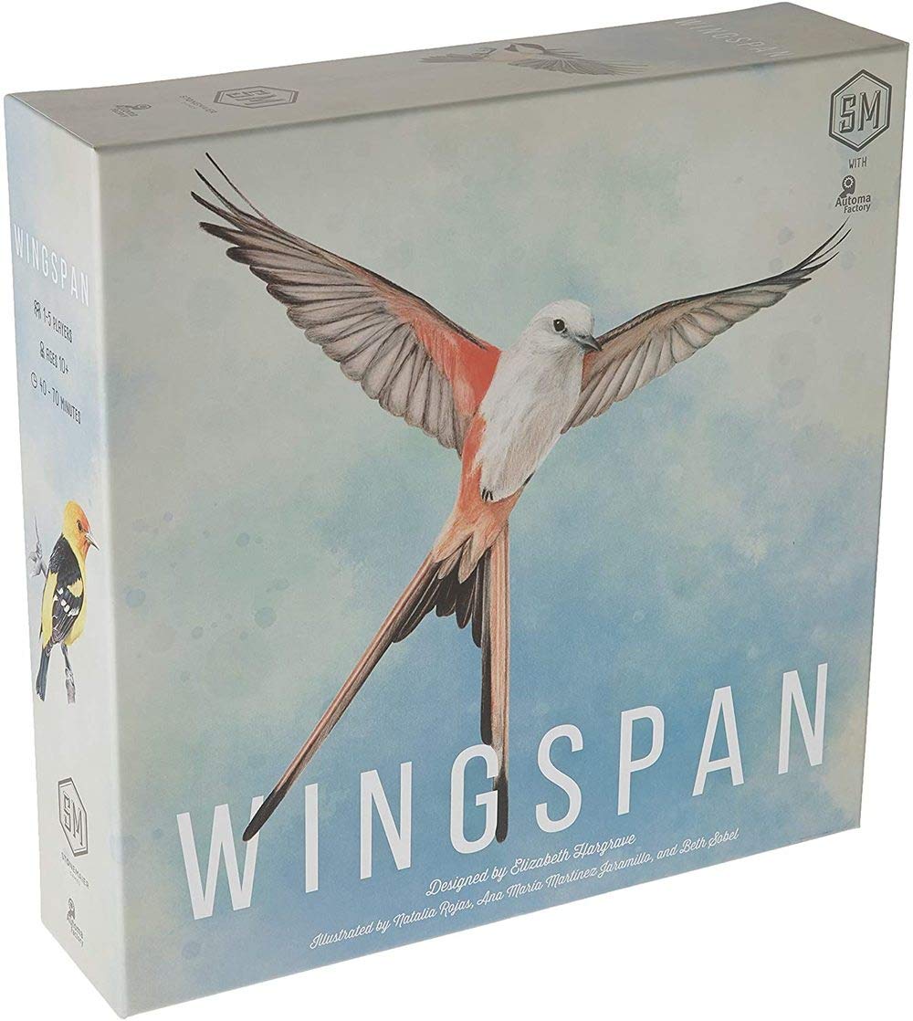 Wingspan Board Game - Award-Winning Bird Collection & Engine-Building Strategy Game for 1-5 Players Ages 14+ | Perfect for Game Nights, Parties, Camping & Birthday Celebrations | Great Gift for Men & Women | Family & Friends Card Game for College Dorms, Camping Trips & Social Gatherings