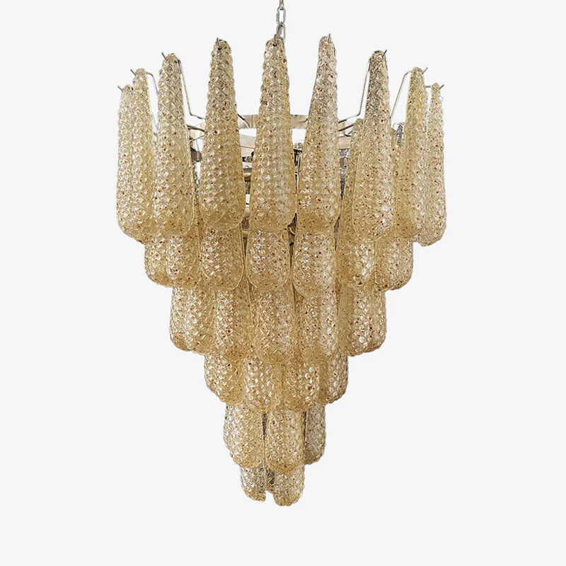Murano Glass Water Drop Chandelier - Elegant Handcrafted Venetian Lighting for Dining Room, Bedroom & Entryway