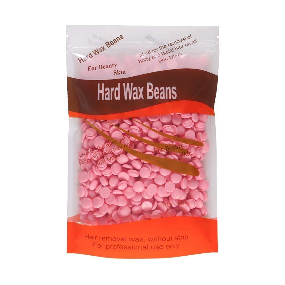 MISSLOOK Hard Wax Beans for Hair Removal - 100g with Wooden Sticks - Full Body, Legs, Bikini, Face & Underarms - Painless & Effective Waxing Kit for Smooth Skin at Home or Salon