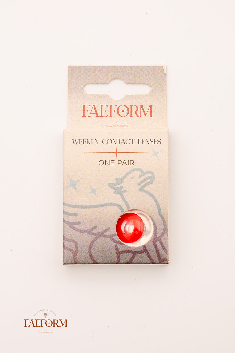 Premium Weekly Contact Lenses - Crimson Rising Color | Comfortable & Breathable Disposable Lenses for Daily Wear, Cosplay, and Special Events