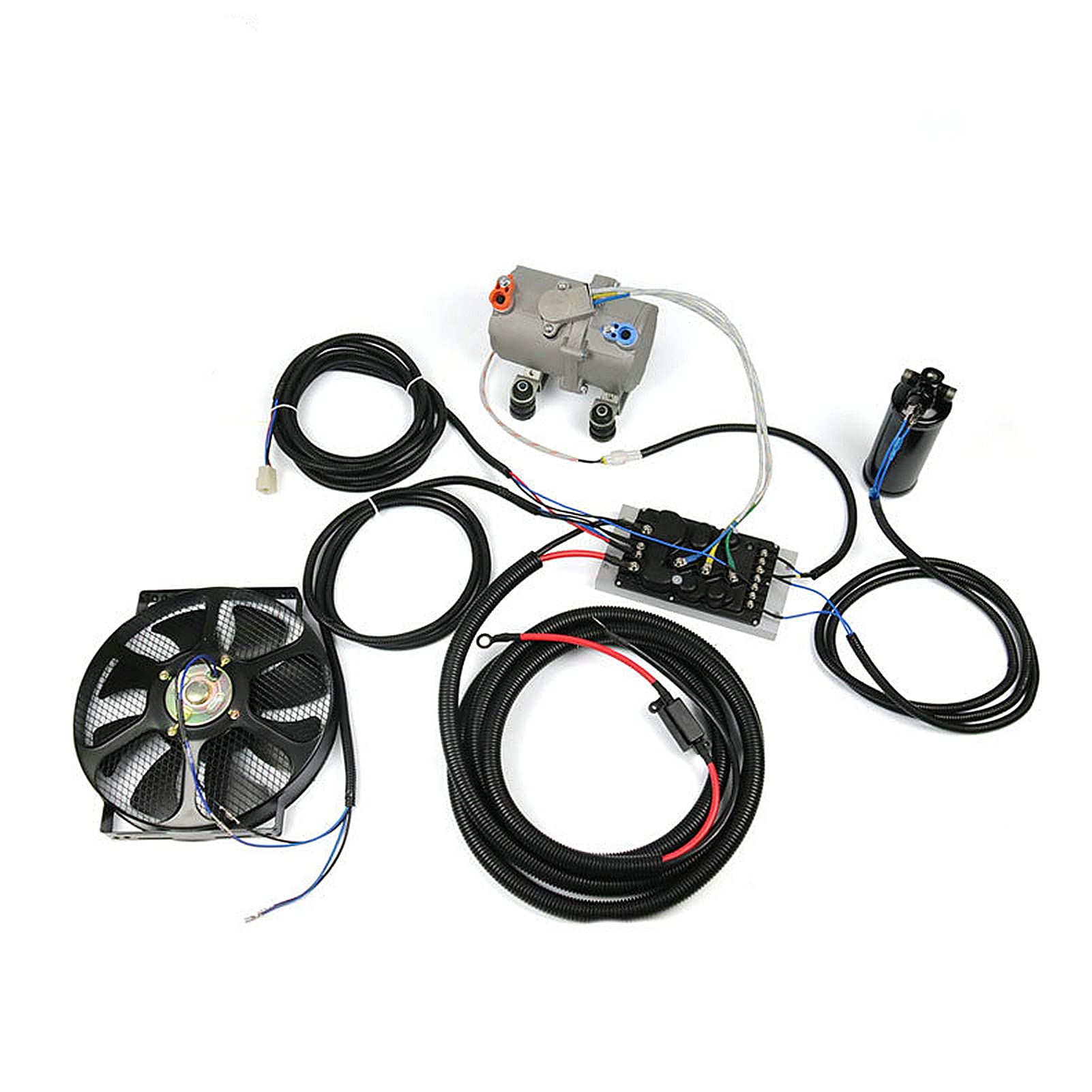 12V 24V Electric AC Compressor for New Energy Vehicles - Fuel-Free Car Air Conditioning System | Perfect for EV Conversions, Hybrid Cars & Off-Grid Cooling Solutions