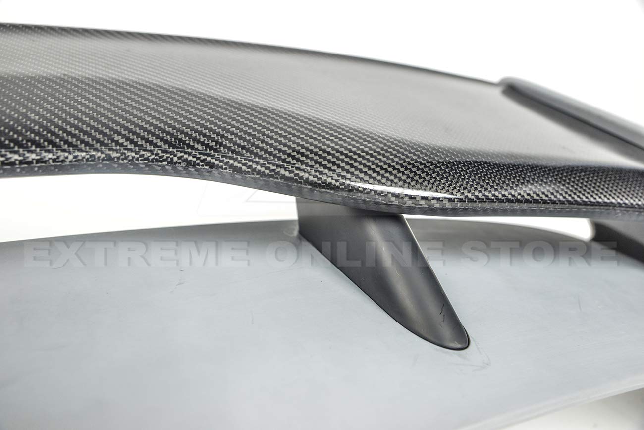 2013-2018 Ford Focus Hatchback Carbon Fiber Rear Roof Wing Spoiler - EOS RS Style Replacement | Enhances Aerodynamics & Sporty Look for Street Racing & Car Shows
