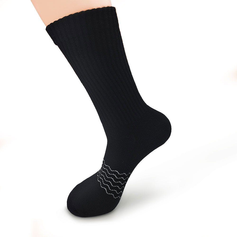 Premium Black Solid Calf Socks for Men & Women - Comfortable Cotton Dress Socks for Business, Office & Formal Occasions