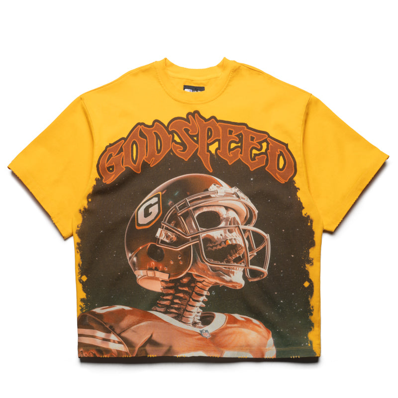 Godspeed New York Morale T-Shirt - Yellow | Comfortable Cotton Tee for Casual Wear & Street Style