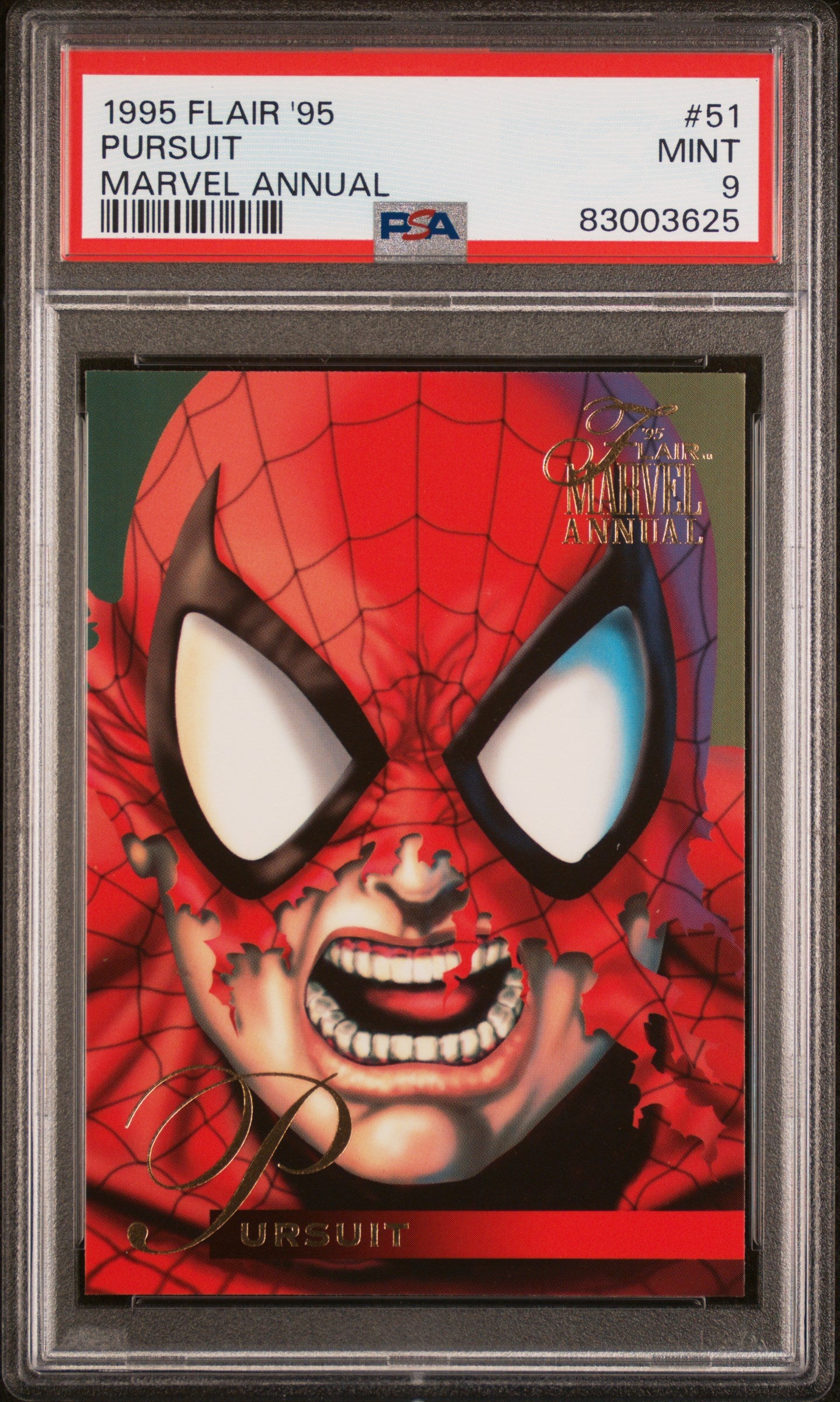 1995 Flair Marvel Annual Pursuit #51 PSA 9 Graded Trading Card - Rare Collectible for Marvel Comics Fans & Card Investors | Perfect for Display, Collection, and Investment Portfolio