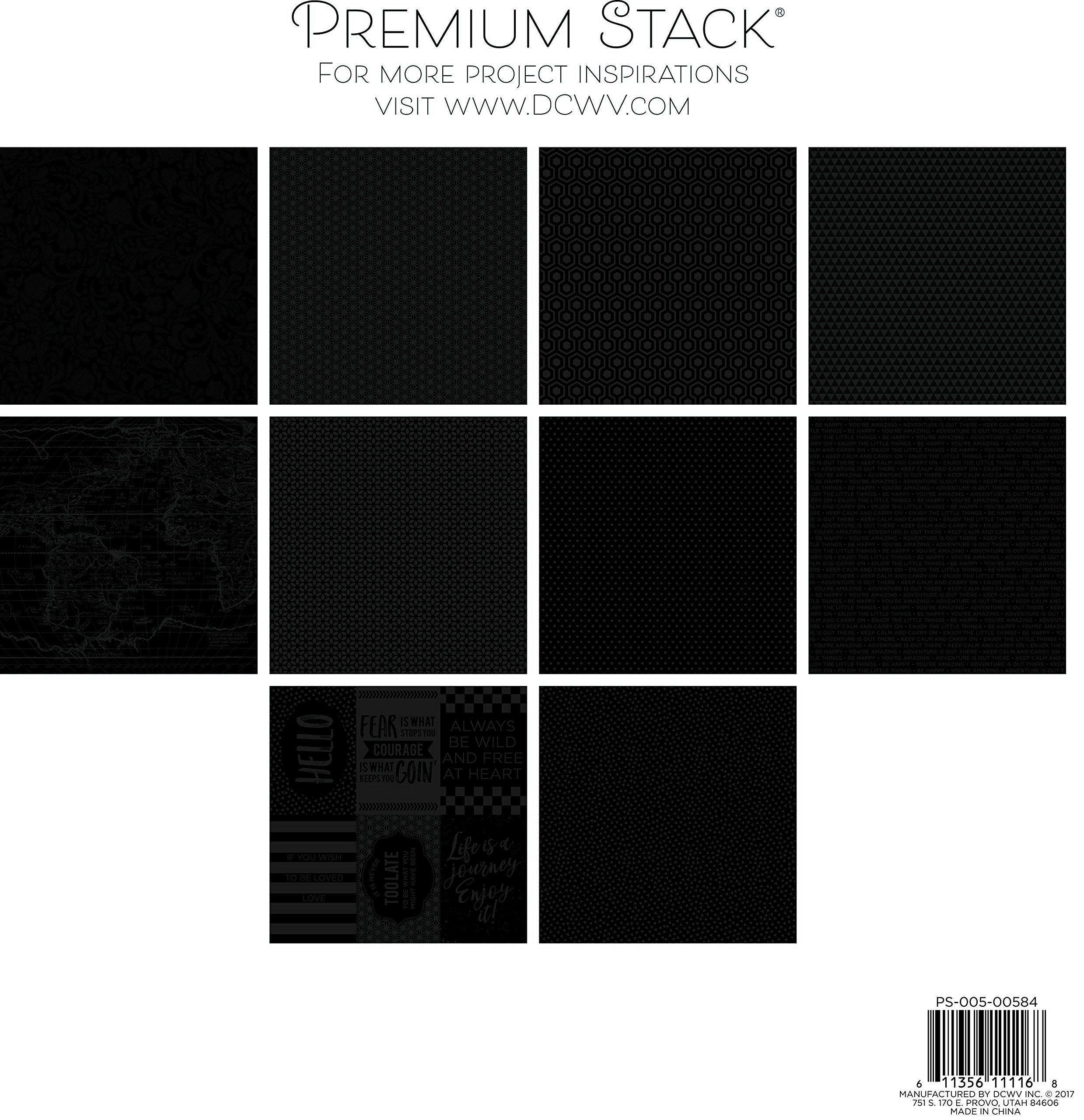 Premium Printed Cardstock Stack - American Crafts DCWV 12