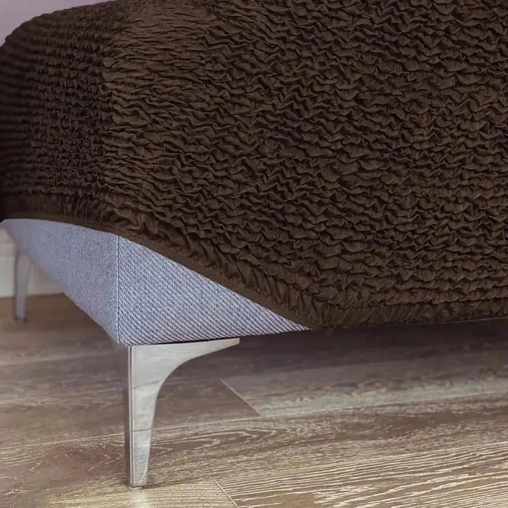 Microfiber Ottoman Slipcover Medium Size - Stretchable Furniture Cover for Living Room, Bedroom & Office - Easy to Clean & Durable Home Decor