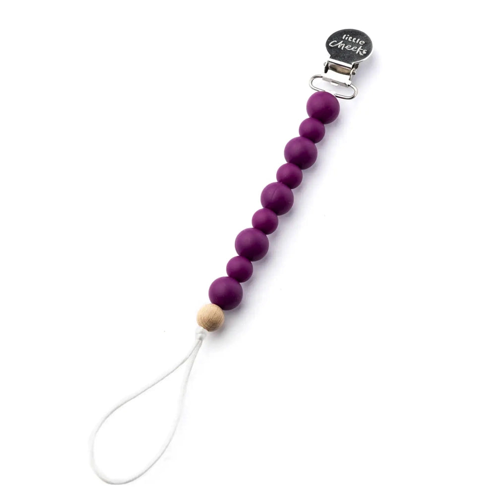 Little Cheeks Classic Clip - Soft & Comfortable Hair Accessory for Kids & Babies (Plum) - Perfect for School, Parties & Everyday Style