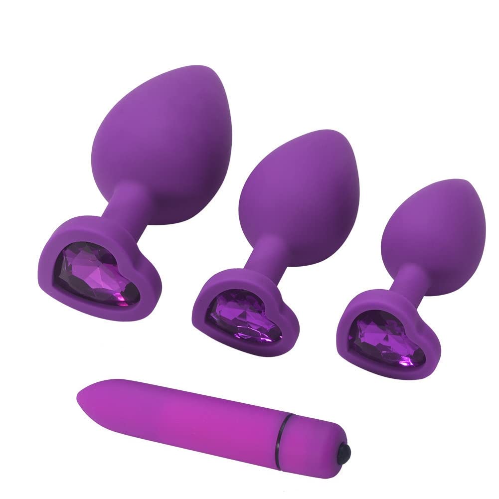 Premium Soft Silicone Anal Plug - Comfortable Butt Plug Massager with Bullet Vibrator for Couples | Sensual Adult Toy for Enhanced Pleasure & Intimacy | Perfect for Spicing Up Your Sex Life & Romantic Nights