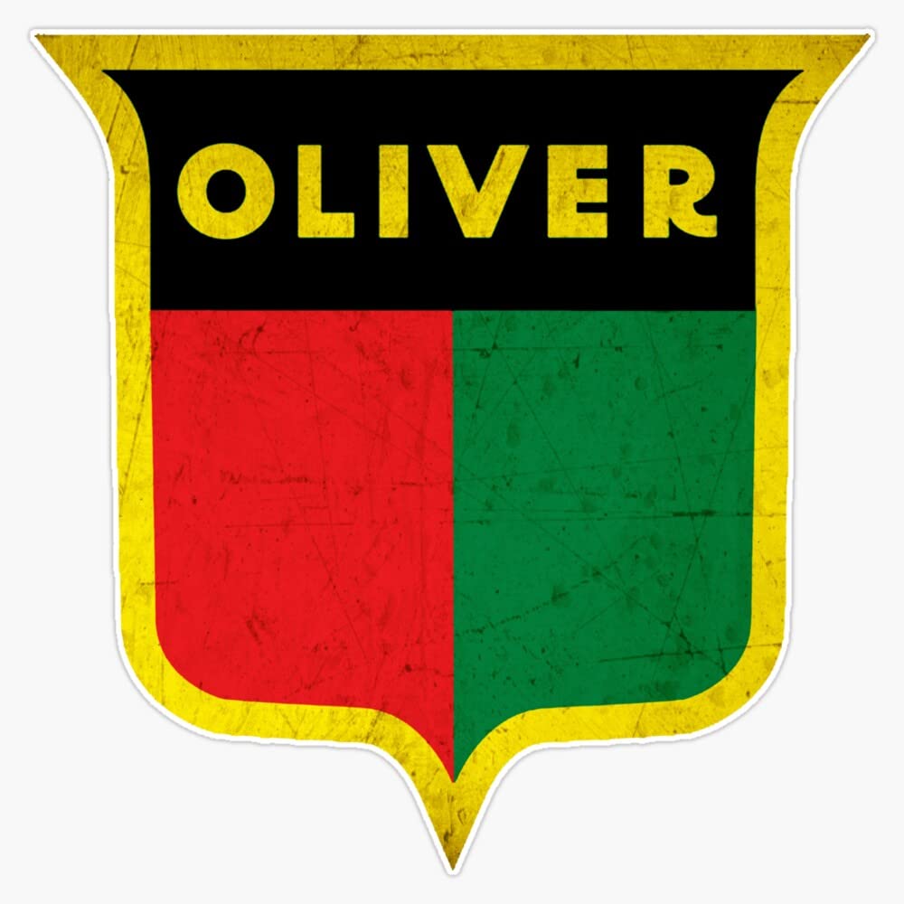 Vintage Oliver Tractors & Equipment Vinyl Decal - 5 Inch Bumper Sticker for Cars, Trucks & Laptops - Durable Weatherproof Sticker for Farm Enthusiasts & Collectors