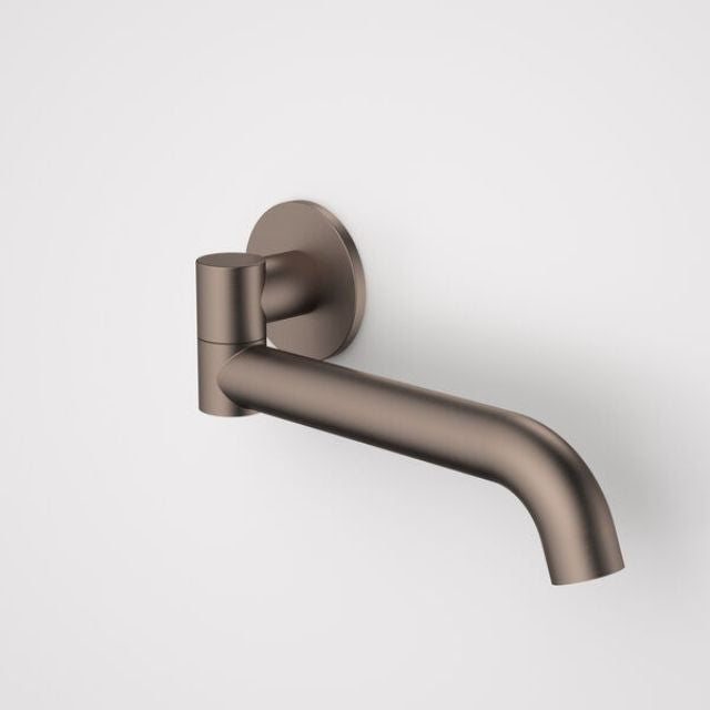 Caroma Liano II 220mm Bath Swivel Outlet - Round Brushed Bronze Faucet for Modern Bathroom & Spa Renovation