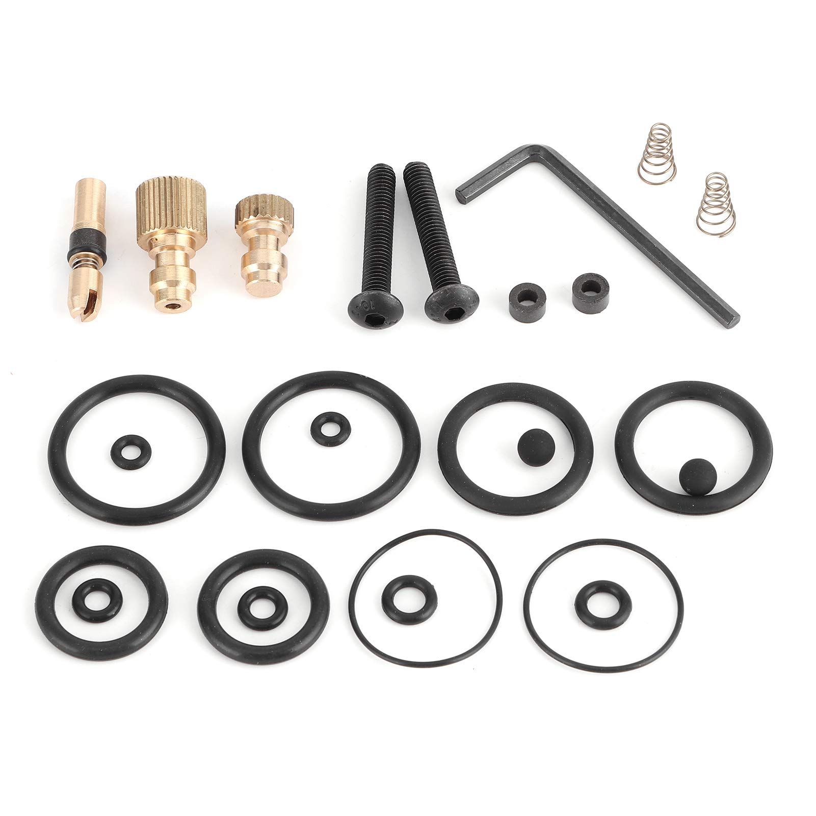 LZKW High Pressure Rubber Air Pump Nozzle & Hex Wrench Set - Compatible with PCP and Hand Air Pumps for Bicycle Tires, Sports Balls, Inflatables