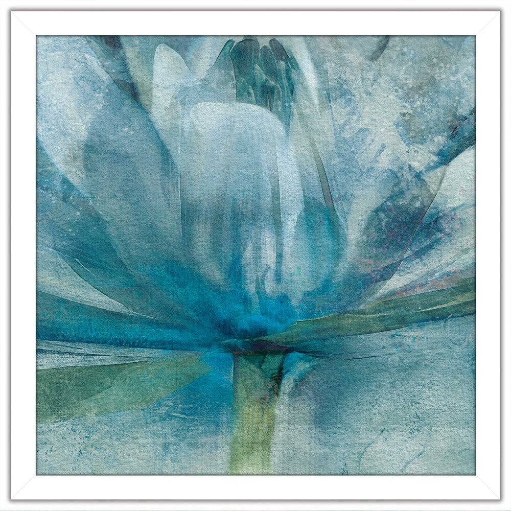 Blue Awakening by Mike Calascibetta - Modern Abstract Art Print on Acrylic Panel - Blue Contemporary Wall Decor for Living Room, Bedroom & Office