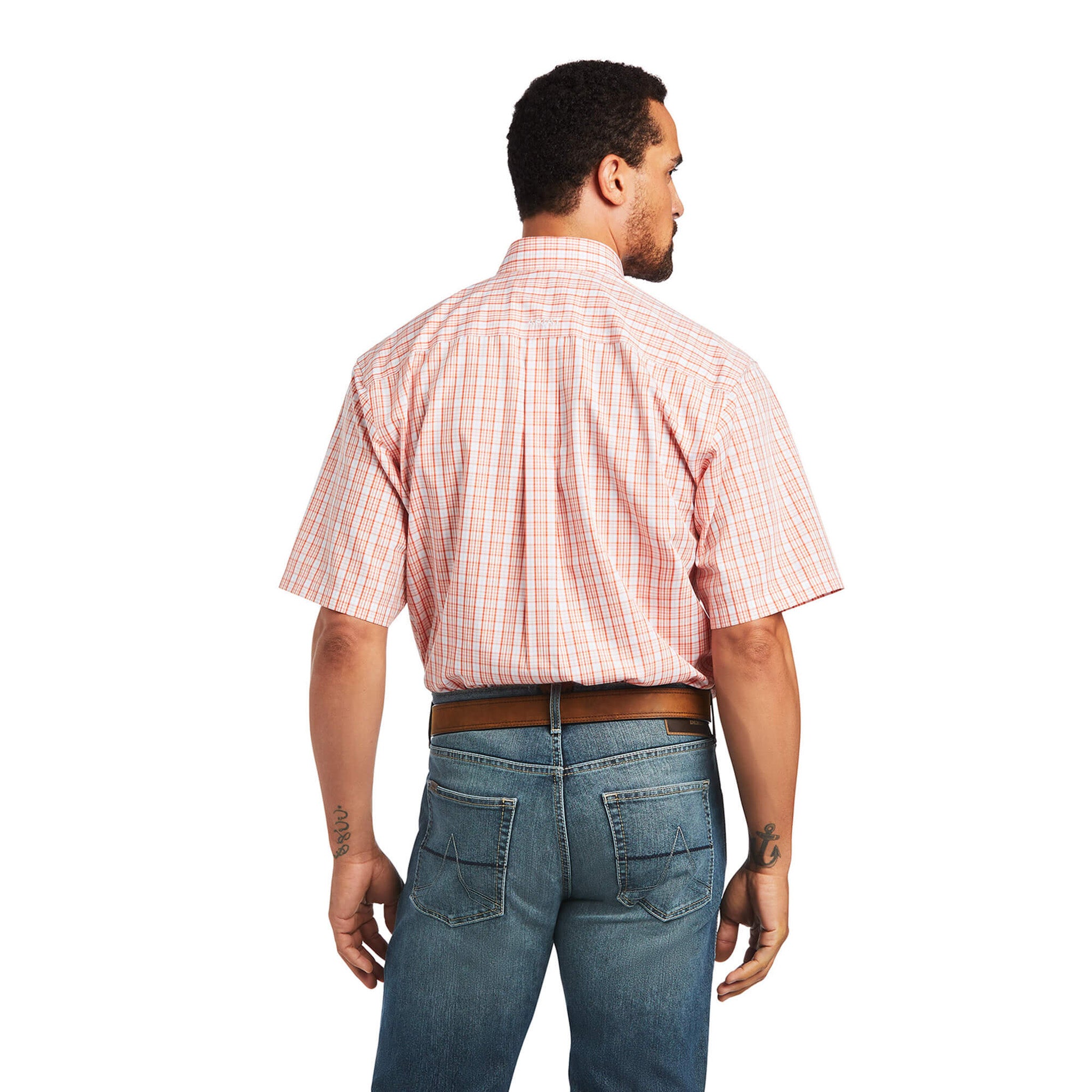 Ariat Men's Western Long Sleeve Button-Up Shirt - Comfortable Plaid Work Shirt for Ranch, Rodeo & Casual Wear