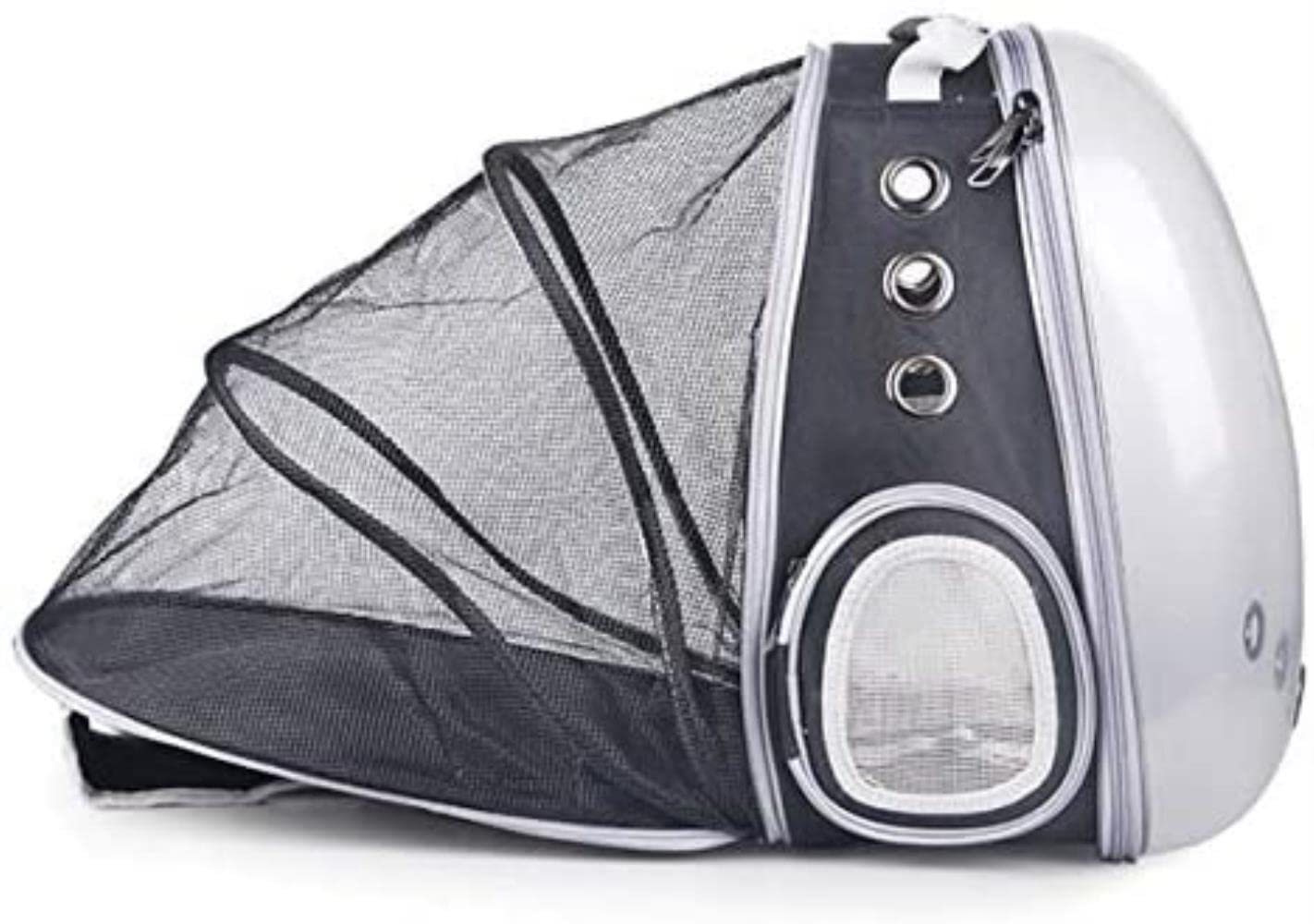 AGHH Transparent Pet Carrier Backpack - Space Capsule Design for Small & Medium Cats & Dogs | Expandable Travel Cage for Puppies & Kittens | Perfect for Outdoor Adventures, Air Travel & Daily Commutes