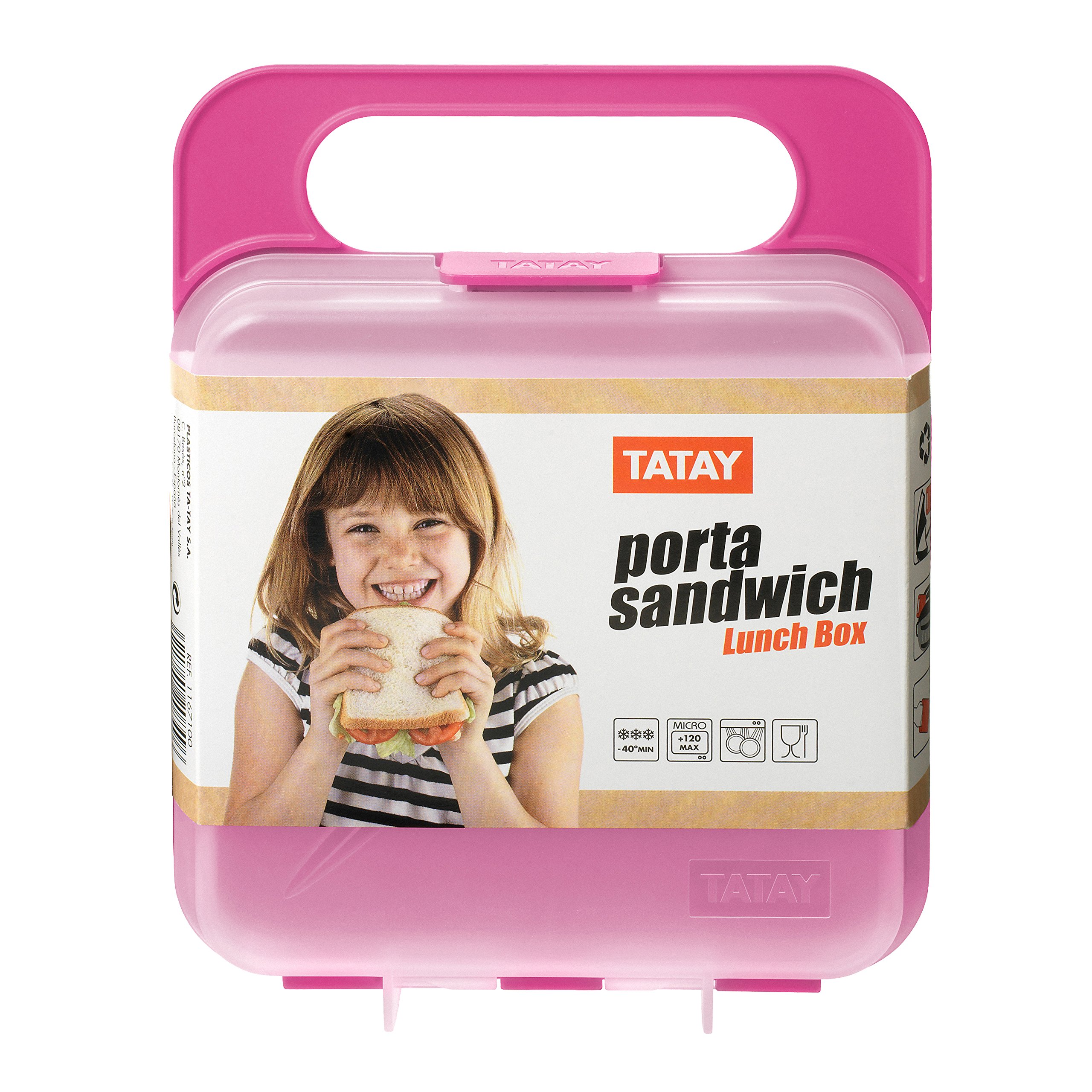 Portable Sandwich Lunch Box - Insulated Bento Box for Kids & Adults, Leak-Proof & Durable, Perfect for School, Work, Picnics & Travel (Pink)