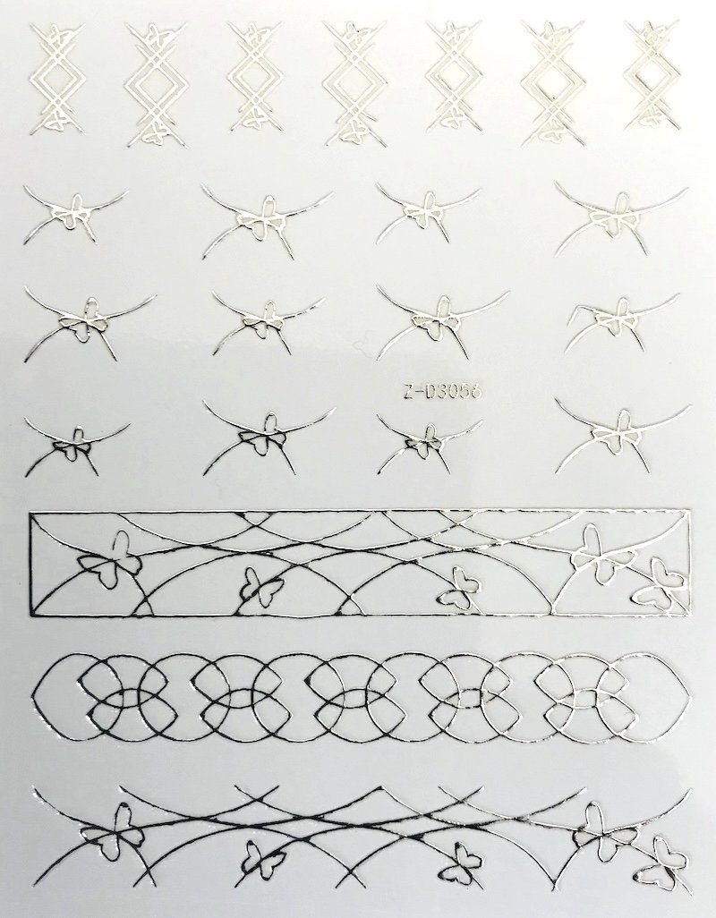 Nail Art Stickers LINES Collection - Premium Self-Adhesive Nail Decals for Women, DIY Manicure Designs - Perfect for Parties, Weddings, and Everyday Fashion Accessories