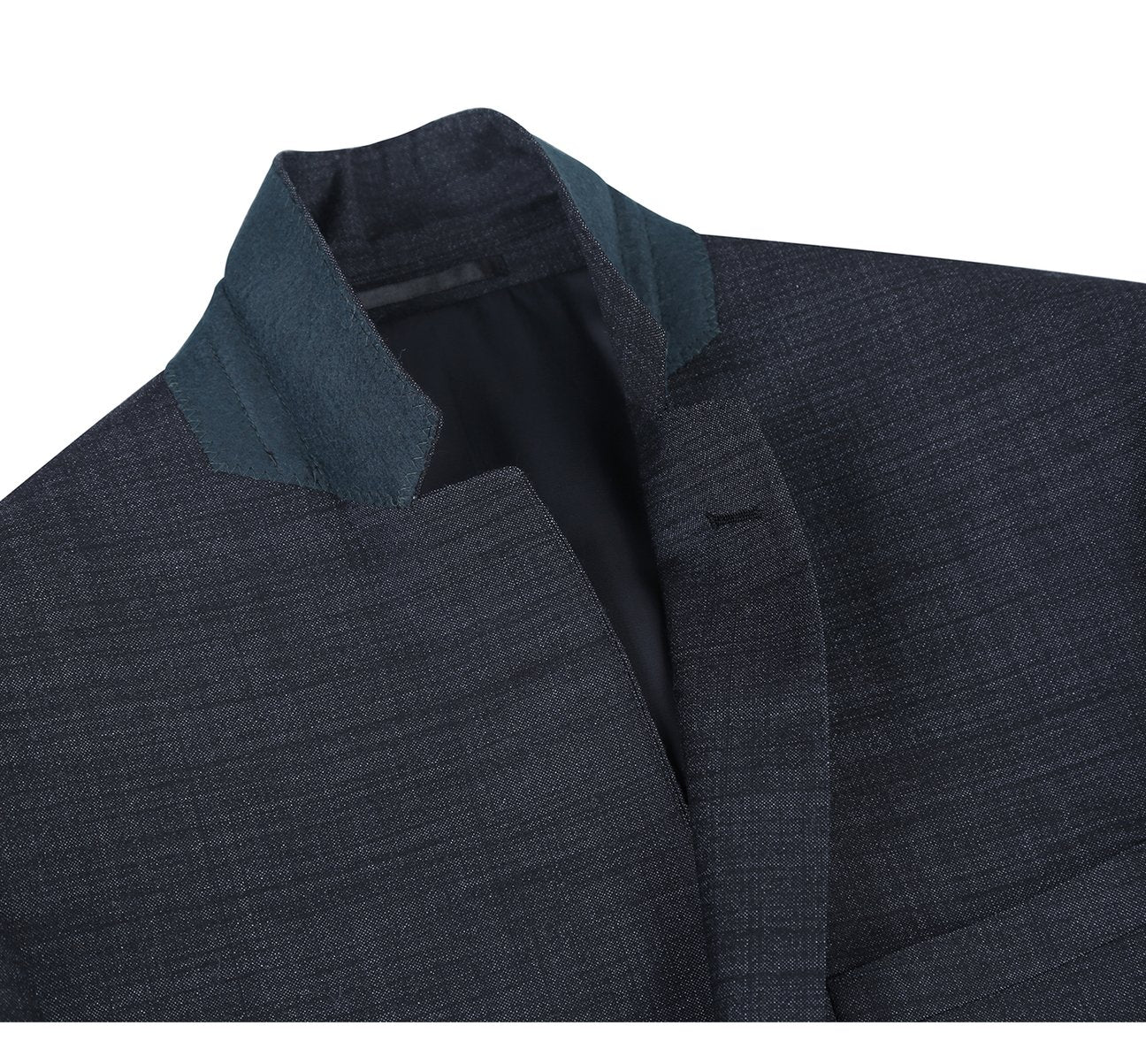 Alessandro Vitello by Renoir Charcoal Two Piece Slim Fit Wool Blend Suit 558 2 - Premium Business Attire for Weddings, Office Meetings & Formal Events