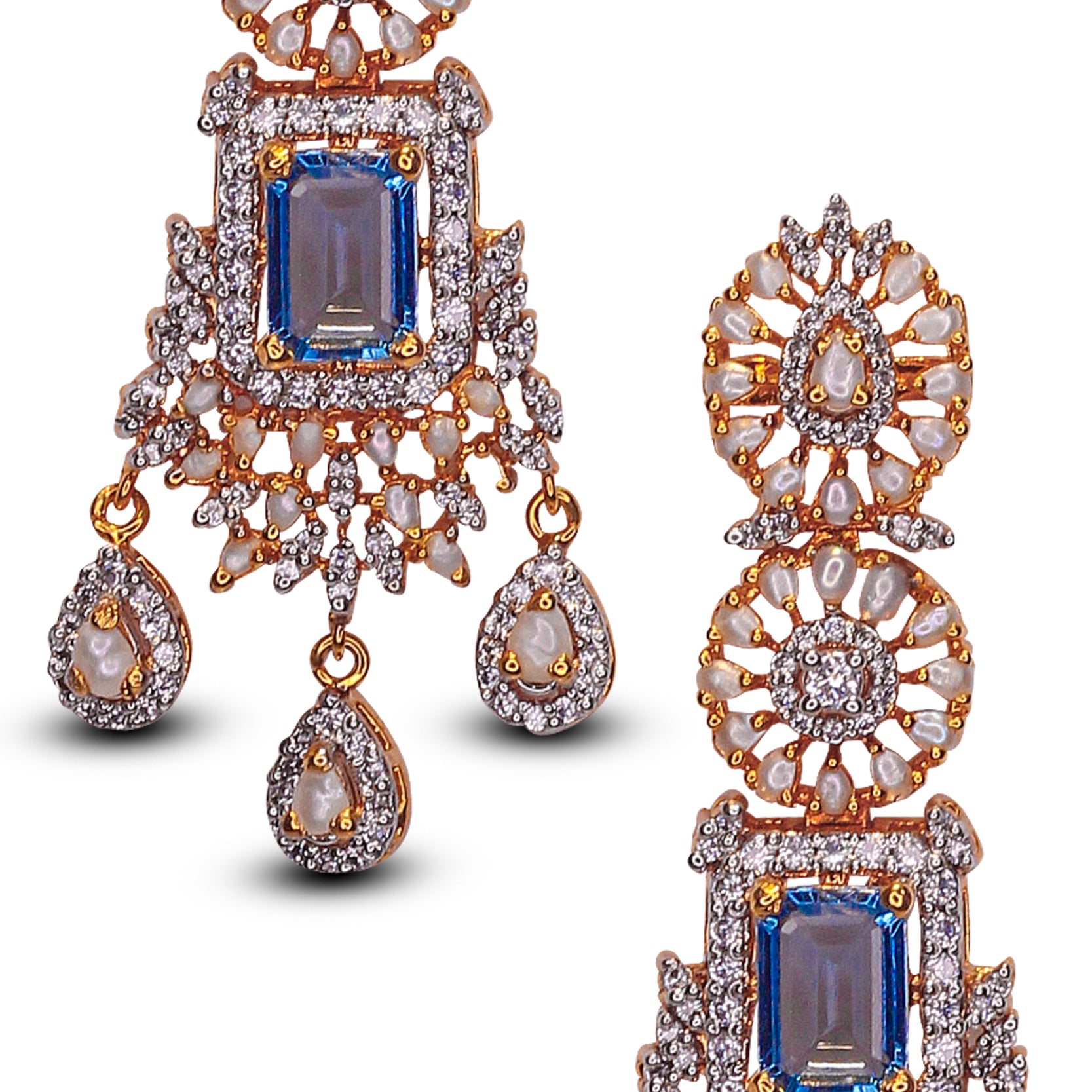 Elegant Gold Plated Earrings for Women - E1385 - Perfect for Parties, Weddings & Everyday Wear
