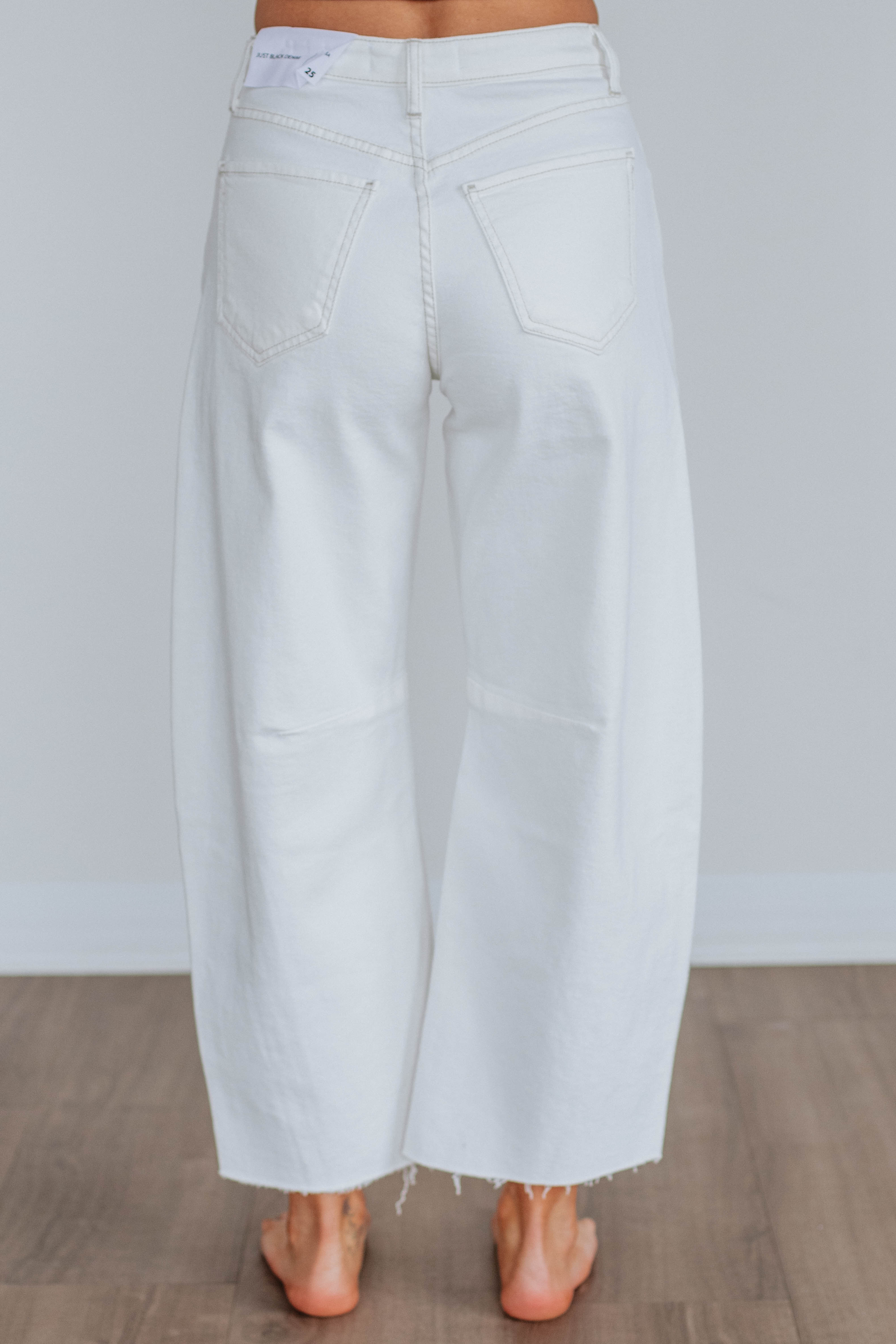Beatrix JBD Jeans for Women - High Waisted Skinny Jeans in Ivory | Comfortable Stretch Denim Pants for Casual Wear & Everyday Outfits