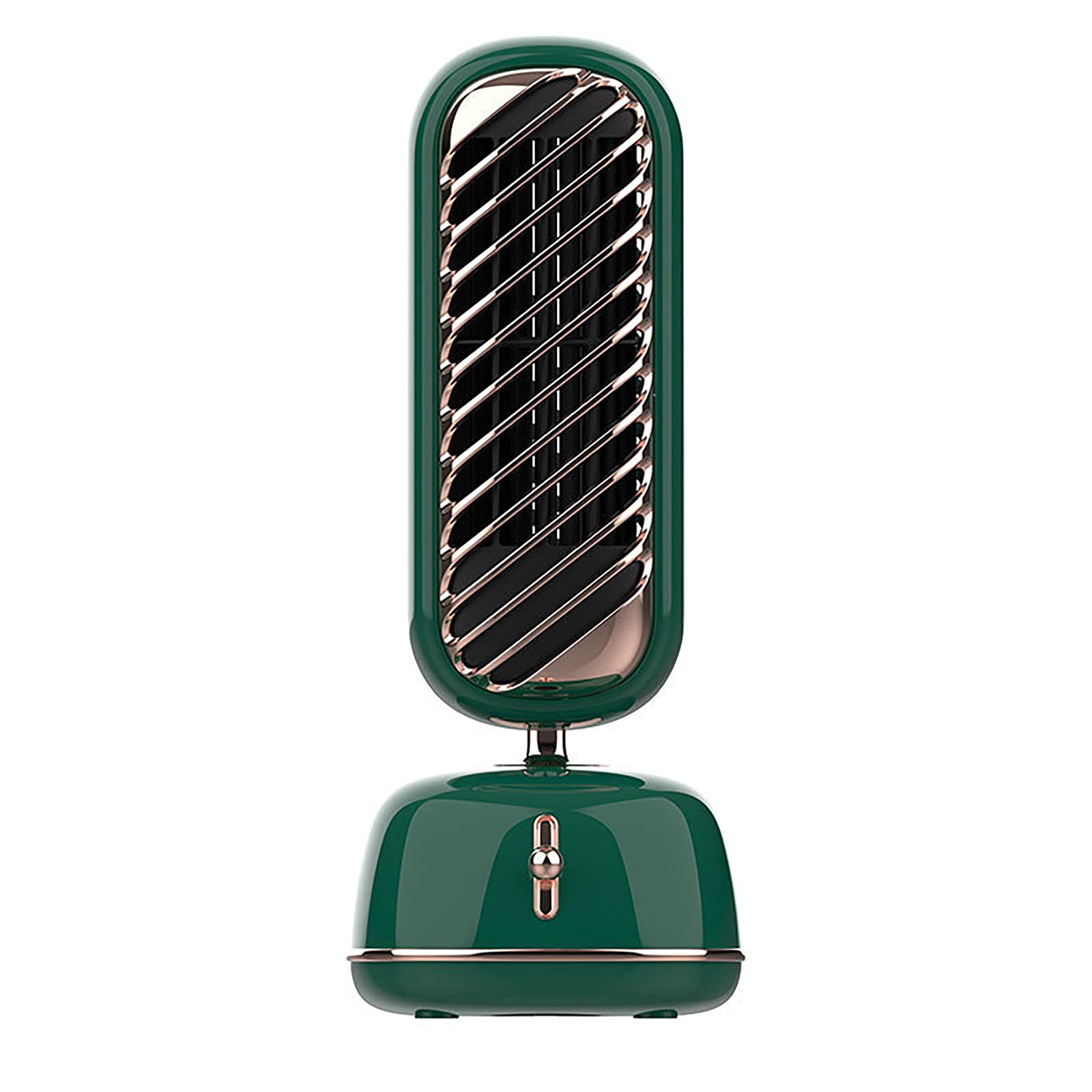 Portable Air Conditioner Fan with Humidifier - Retro USB Rechargeable Tower Fan, 3 Speeds & 3 Colors, Mini Water Cooling Fan for Home, Office, Camping & Indoor Use (Green) | Stay Cool in Bedrooms, Workspaces & Outdoor Adventures