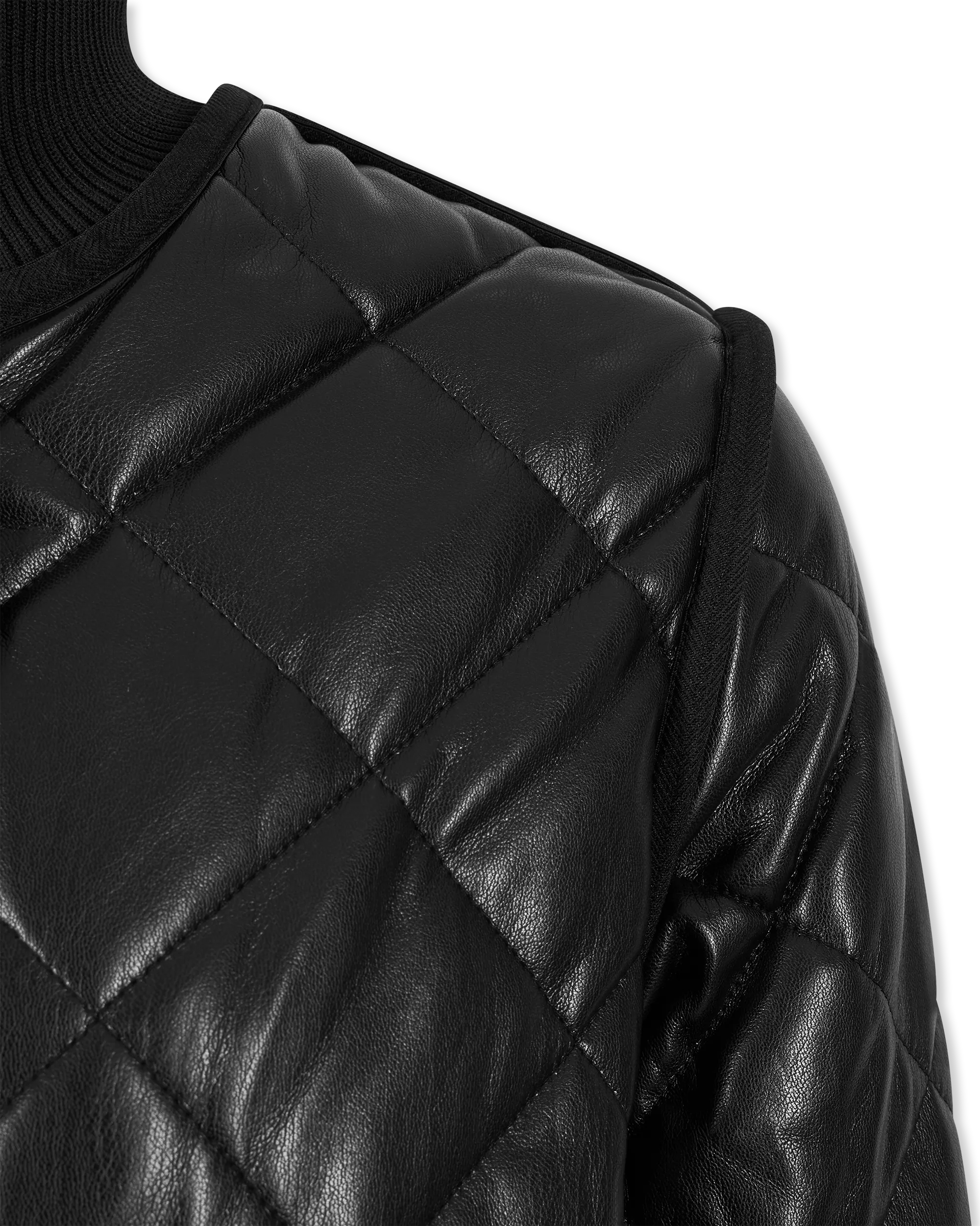 Liberty Vegan Leather Quilted Jacket for Women - Eco-Friendly Faux Leather Winter Coat - Perfect for Casual Outings, Office Wear & Cold Weather Fashion